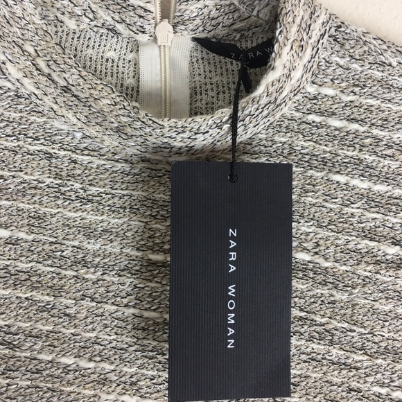 Zara | Cropped Bell Sleeved Sweater Size Large - Picture 2 of 3